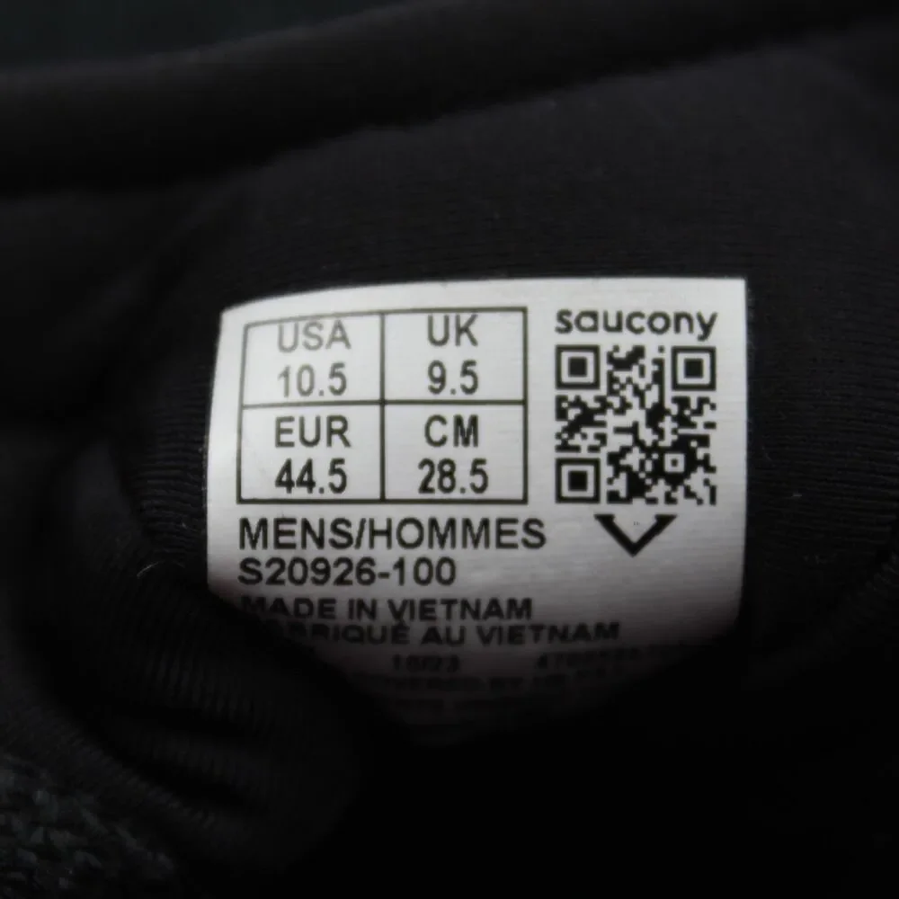 Saucony Omni 22 Men Size 10.5 Stability Running Shoes Cushioned Sneakers Black